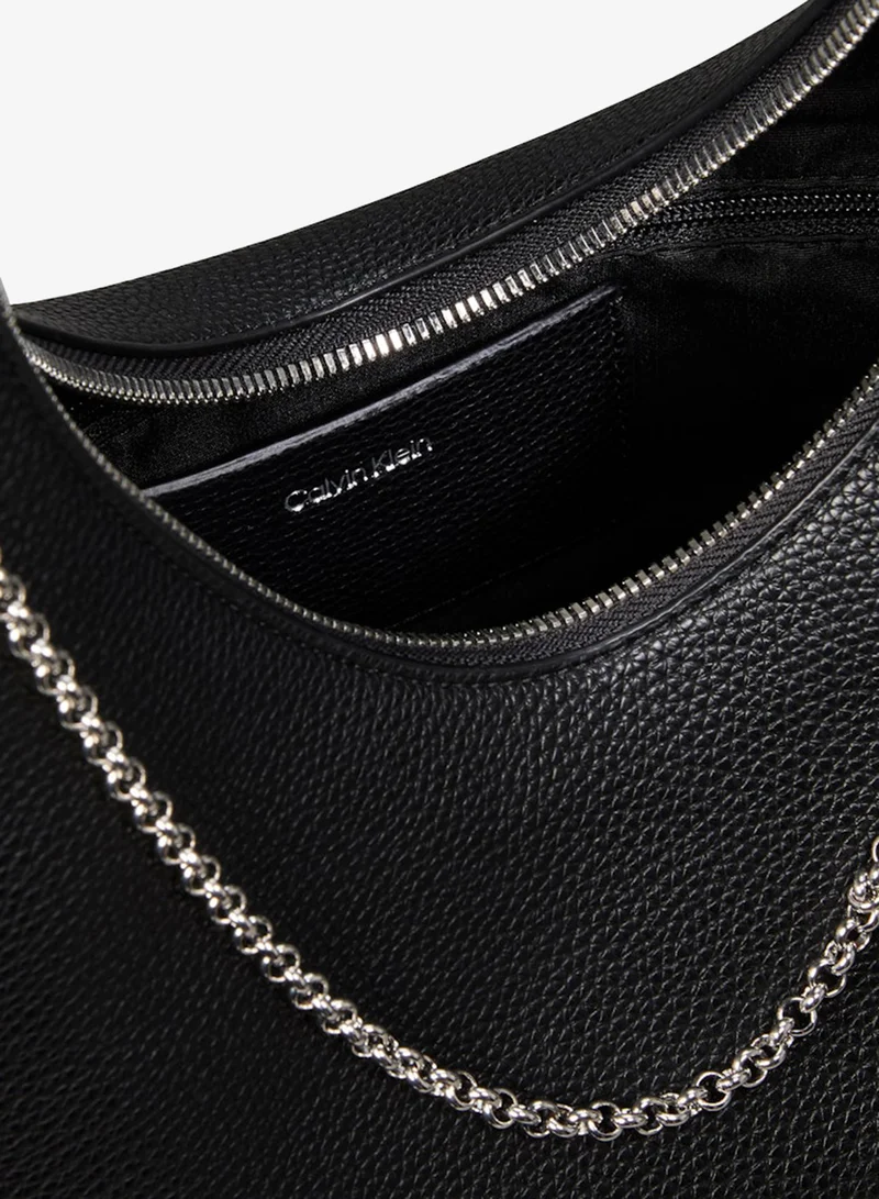 CALVIN KLEIN  Pebbled Jewellery Chain Hobo Bag for Women | Best Price UAE